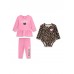 GUESS σετ βρεφικό φόρμας 3 pieces S6YG02K3925-FMES ροζ